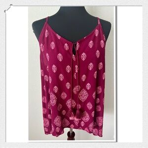 NWT LUQ IKAT PRINT TOP SZ XL